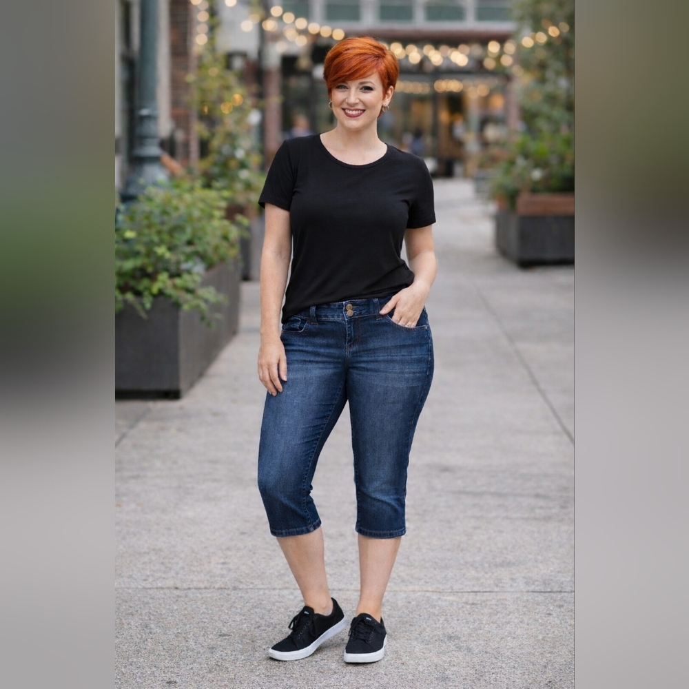 Elle Dark Wash Skinny Jeans Size 6